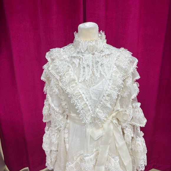 NWT Zimmermann Crush Heart Trim Long
Sleeve Minidress - Picture 6 of 7